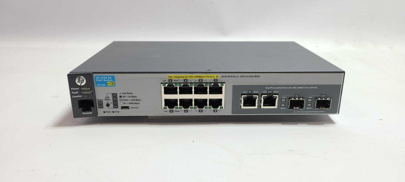 HP 2530-8G-PoE+ J9774A 8-Ports Gigabit PoE+ 2xSFP Ports Managed Switch  $