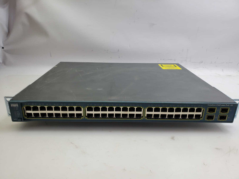 Cisco WS-C3560-48PS-S 48-Ports Layer 3 PoE Ethernet Managed Switch _ reset )