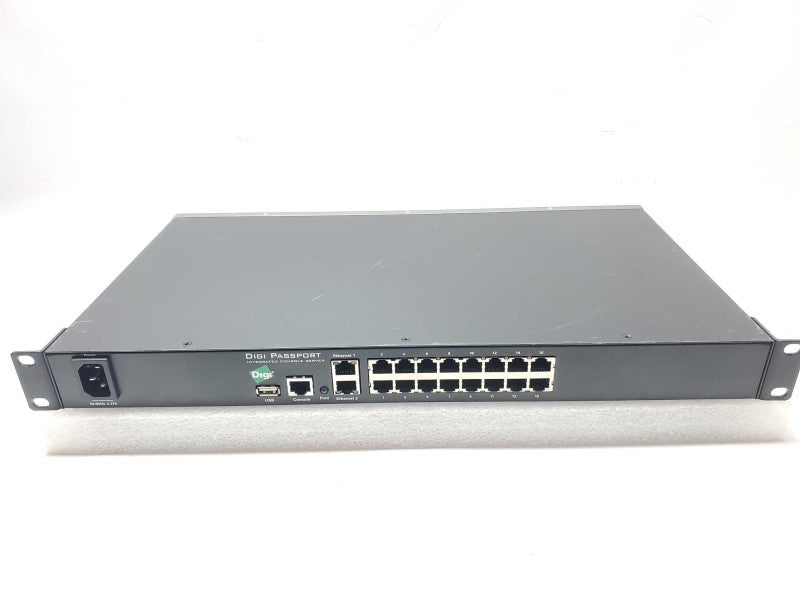 Digi Integrated console server Passport16 50001350-01 Tested to power on AS-IS _