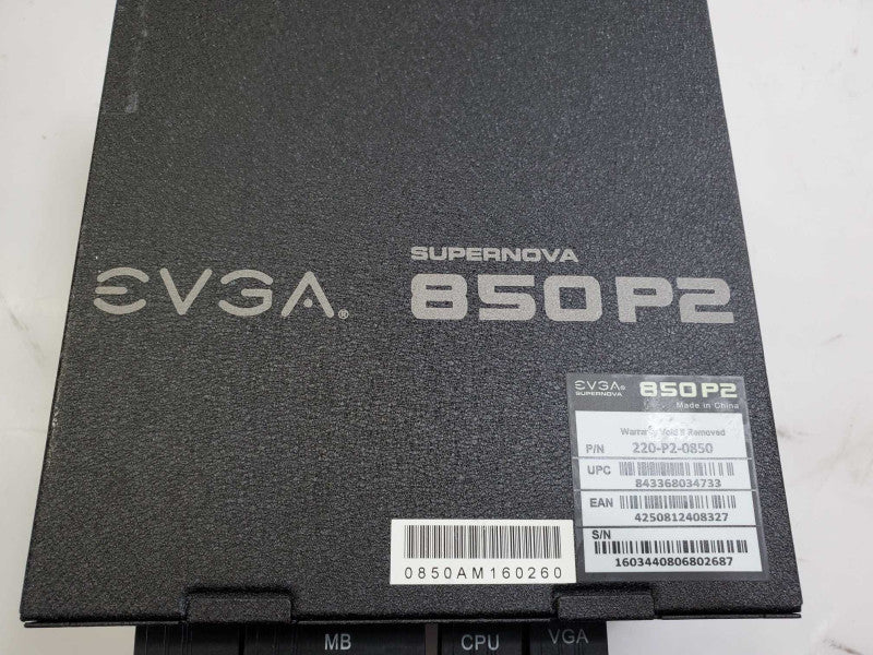 EVGA SuperNOVA 850 P2 Power Supply _ Tested )