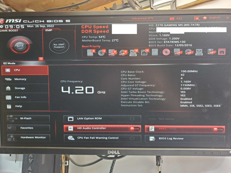 MSI Z270 GAMING M5 LGA 1151 DDR4 DIMM USB3.1 HDMI Motherboard ATX, Read _