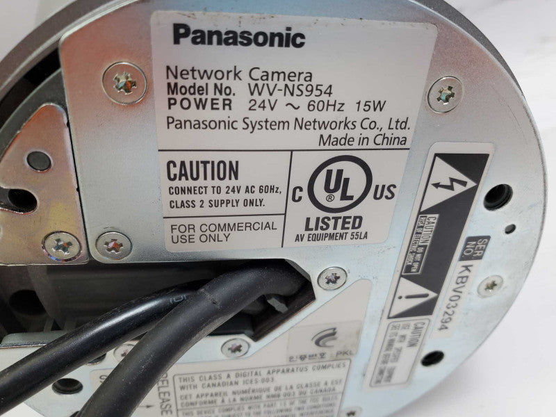 Panasonic WV-NS954 Network PTZ Dome Security Camera )
