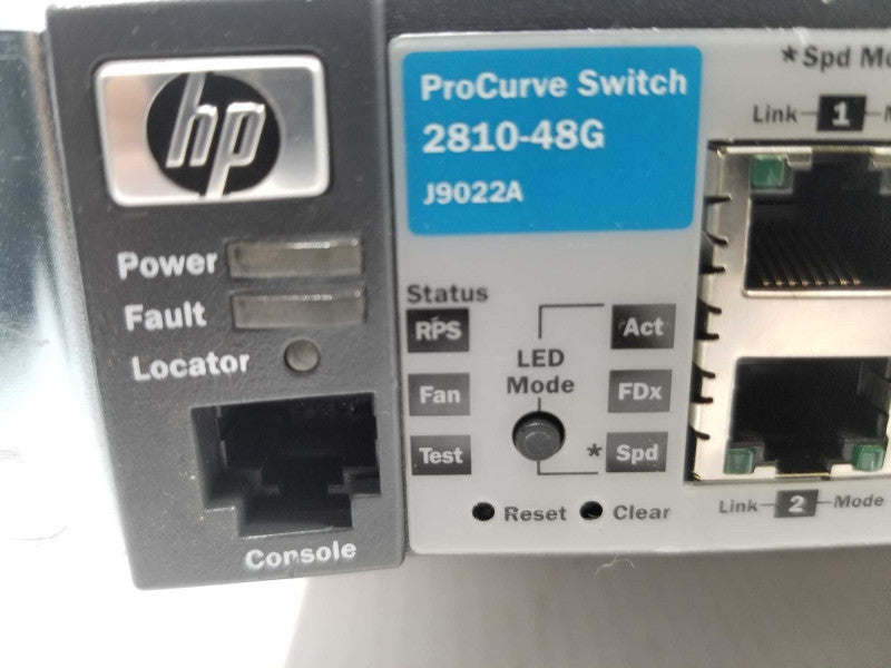 HP ProCurve 2810-48G 48-Port Gigabit Ethernet Network Switch J9022A ~