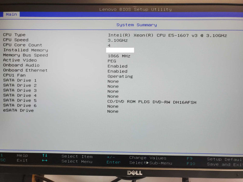 Lenovo ThinkStation P500, Xeon E5-1607v3 3.1GHz, NVS315 GPU, No RAM/PSU _
