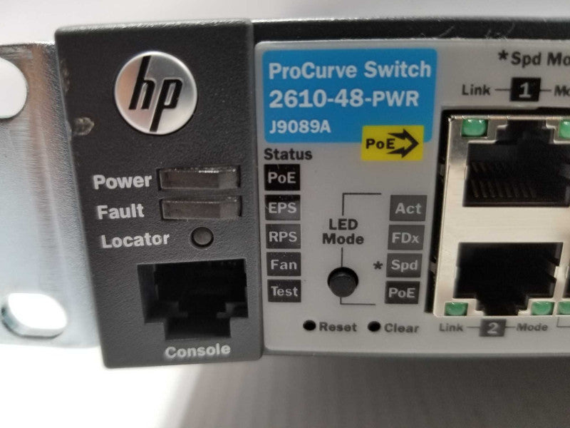 HP ProCurve Network Switch 2610-48-PWR J9089A | 48-Port Ethernet + 4 SFP & PoE ~