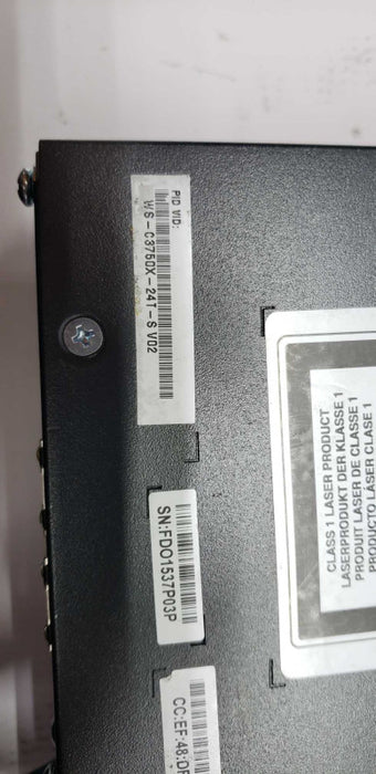 Cisco WS-C3750X-24T-S V02  24-Port Ethernet Stackable Managed Switch #