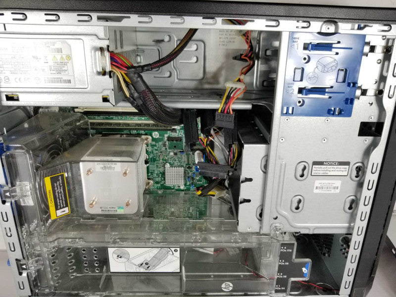 HP ProLiant ML10 V2, E3-1220v3 3.1GHz QC/4GB, B120i Raid, NO HDDs. ~