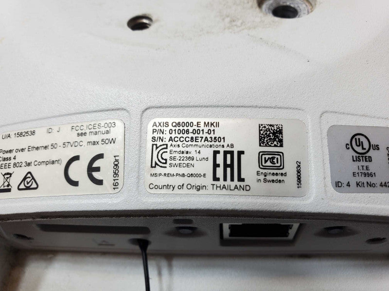 AXIS Q6000-E Mk II PTZ Network Camera outdoor four channel, Untested, AS-IS _