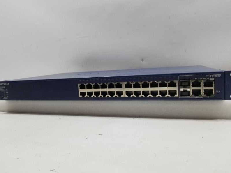 Netgear ProSafe FS728TP 24+4 Port 10/100 Smart Switch with PoE ~