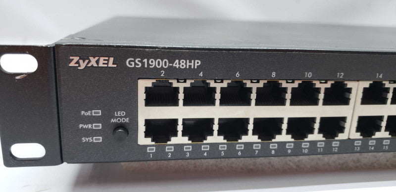 Zyxel GS1900-48HP 48-port GbE Smart Managed Switch / GbE Uplink #