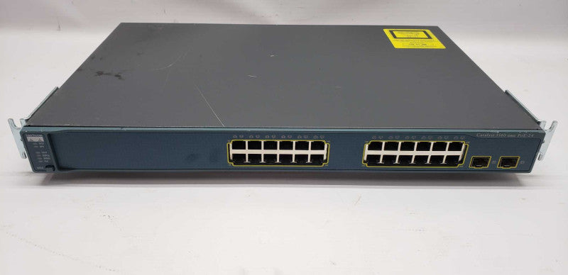 Cisco WS-C3560-24PS-S  24 10/100 PoE + 2 SFP switch / factory reset #