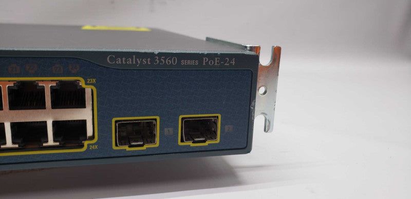 Cisco WS-C3560-24PS-S  24 10/100 PoE + 2 SFP switch / factory reset #
