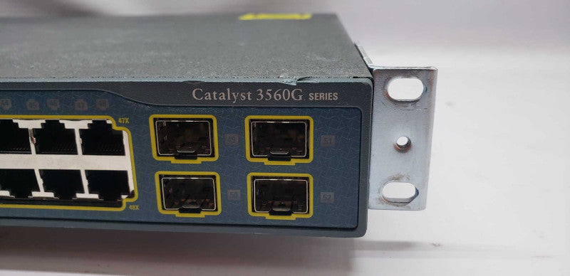 CISCO WS-3560G-48TS-S 48x gigabit 4x sfp enterprise switch / factory reset #