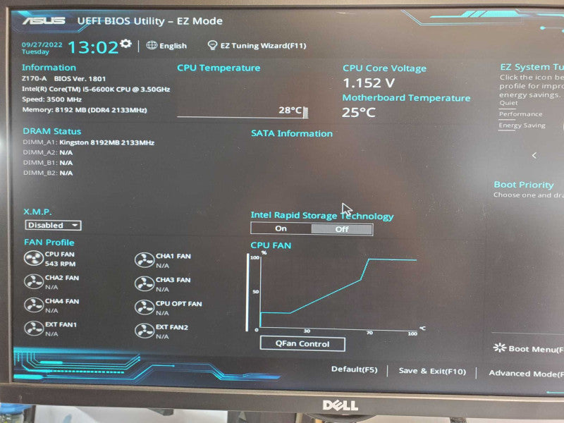 Custom/ Tower PC, Core i5-6600K 3.5GHz, 8GB DDR4, No HDD/ No GPU, SEE _