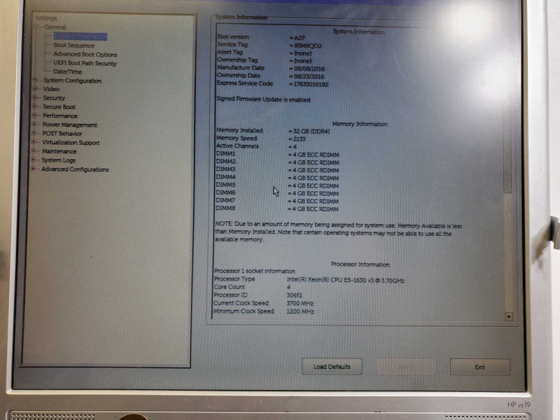 Dell Precision T5810 Xeon E5-1630v3 @3.7GHz 32GB DDR4 512GB SSD Quadro K600 )