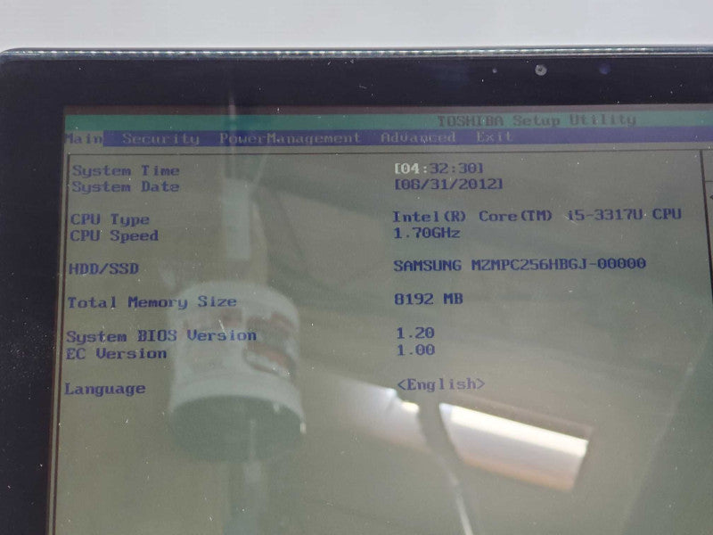 TOSHIBA Satelite u920t, i5-3317U 1.7GHz, 8GB DDR3, 256GB SSD (WIPED) |