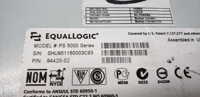 Dell equalogic ps5000 series / 2x psu / 2x control module 4s #