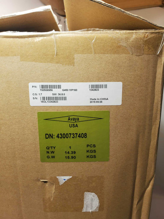 Avaya G450 Media Gateway G450MP160, New Open Box, No Modules, 1x PSU _