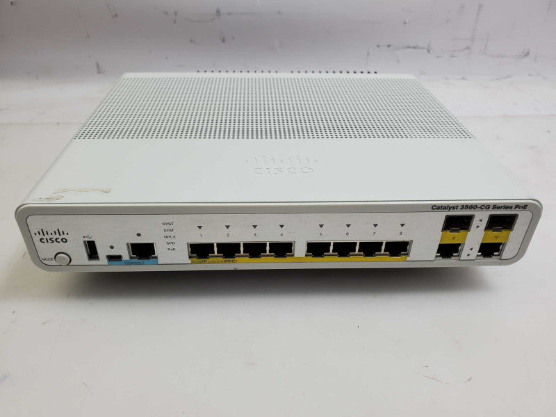 Cisco WS-C3560CG-8PC-S 8 Port PoE+ IP Base Switch - Factory Res )