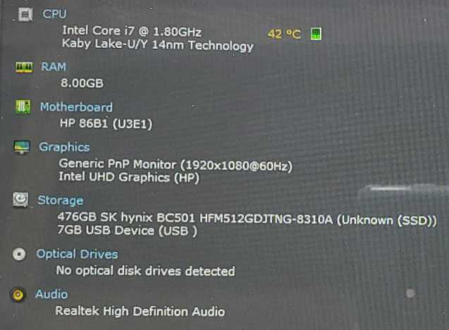 HP Envy x360 Convertible Core i7-10510U @ 1.8 GHz 8GB DDR4 500GB SSD *TouchScreen* (