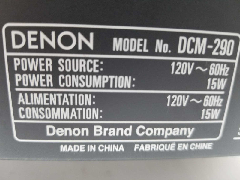 Denon DCM-290 5 Disc CD Player Auto Changer ~