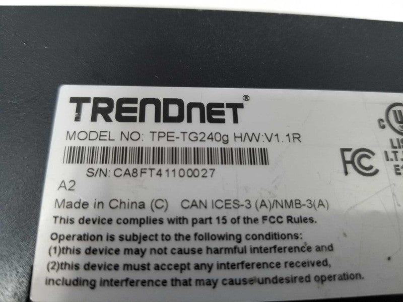 TRENDnet TPE-TG240G 24-Port Gigabit PoE+ Switch ~