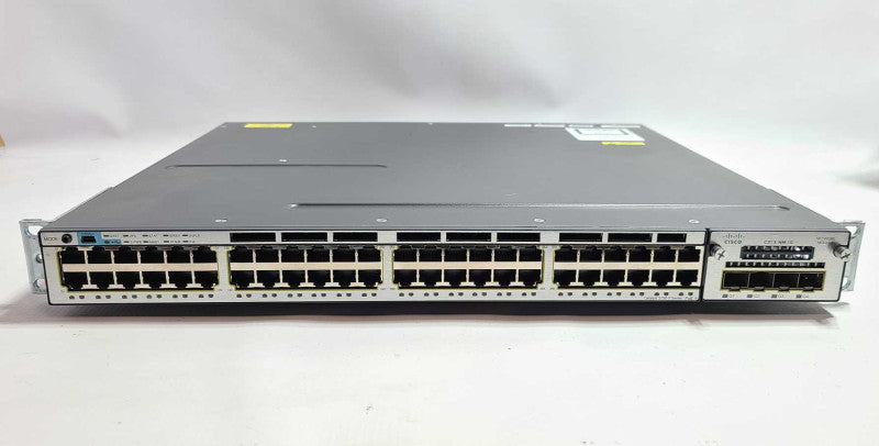 Cisco Catalyst WS-C3750X-48P-S 48 Port POE+ Gbe Switch W/ C3KX-NM-1G 4xSFP 1xPSU $