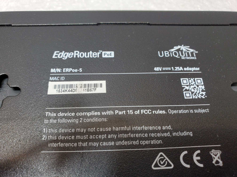 Ubiquiti Networks ERPoe-5 EdgeRouter PoE 5-Port Router _