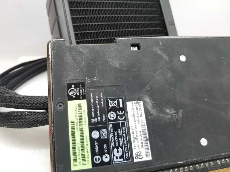 AMD RADEON R9 FURY X 4GB HBM LIQUID COOLED PCIE GRAPHICS CARD, AS-IS PARTs* ~
