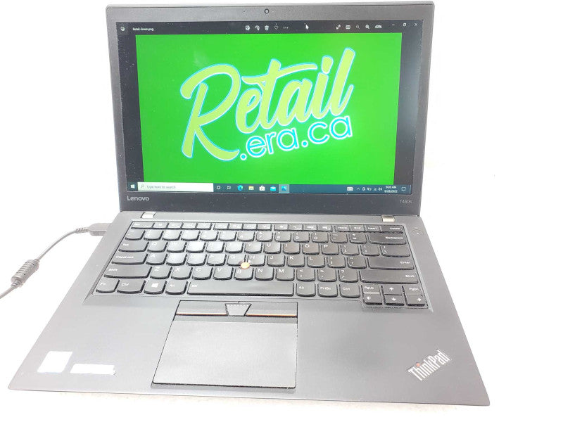 Lenovo T460S, Core I5-6300U 2.4GHz, 8GB DDR4, 240GB SSD, w/ Power Adapter _