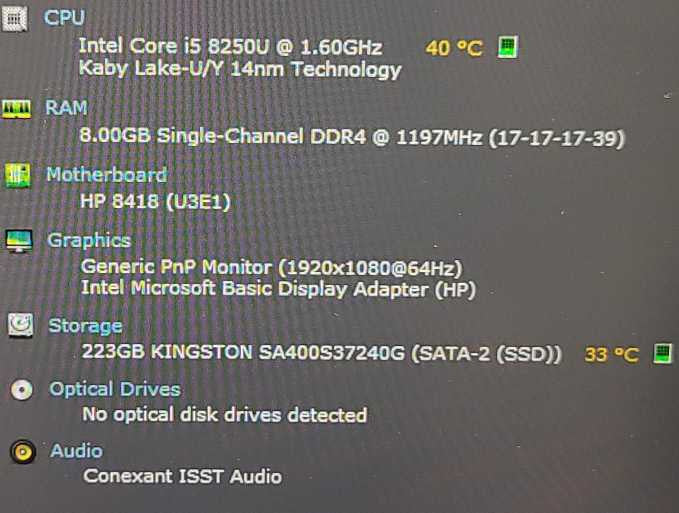 HP EliteBook 840r G4 i5-8250U 1.6GHz 8GB RAM 240GB SSD 14\\" $