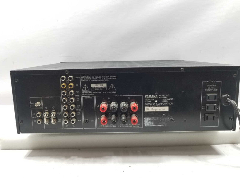 Yamaha Ax-570 100w integrated Amplifier, AS-IS Powers ON ~