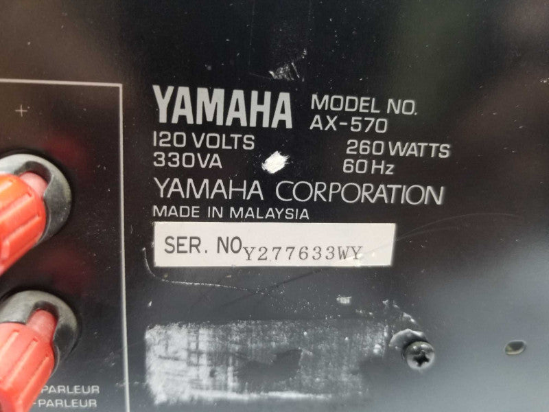 Yamaha Ax-570 100w integrated Amplifier, AS-IS Powers ON ~
