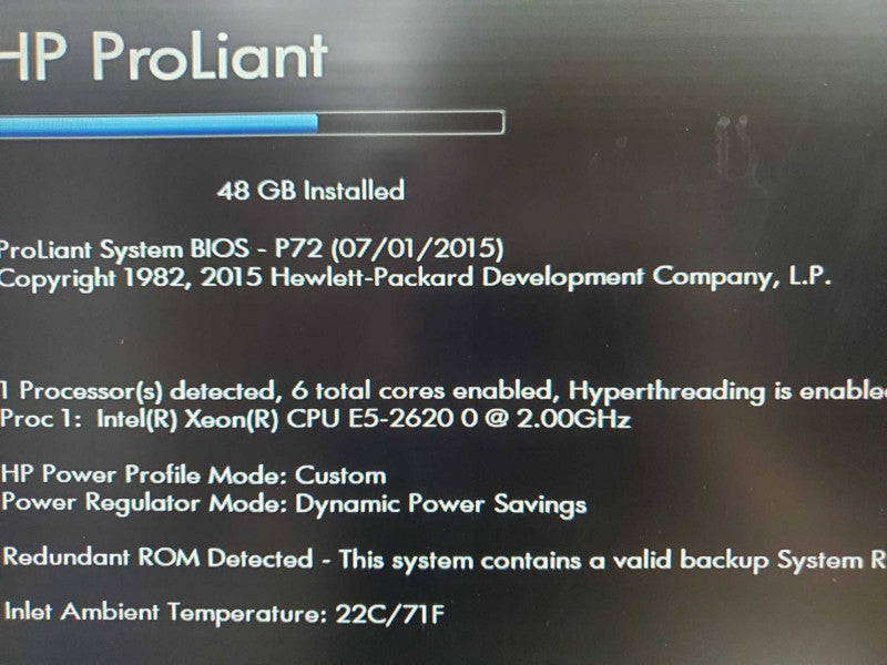 HP ProLiant ML350p Gen 8, E5-2620 2.0GHz 48GB DDR3 P420i RAID Ctrl No HDD |