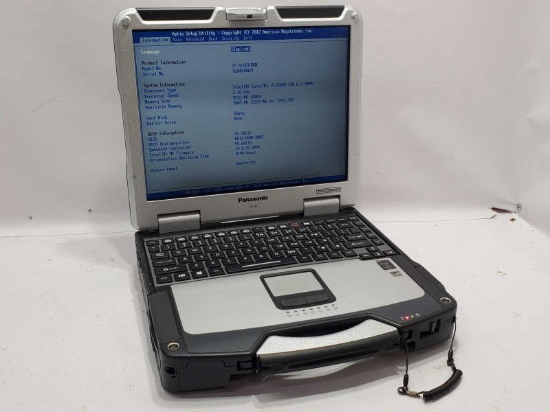 Panasonic Toughbook CF-31 i5-5300u 2.3GHz 8GB DDR3 No HDD No Caddy |