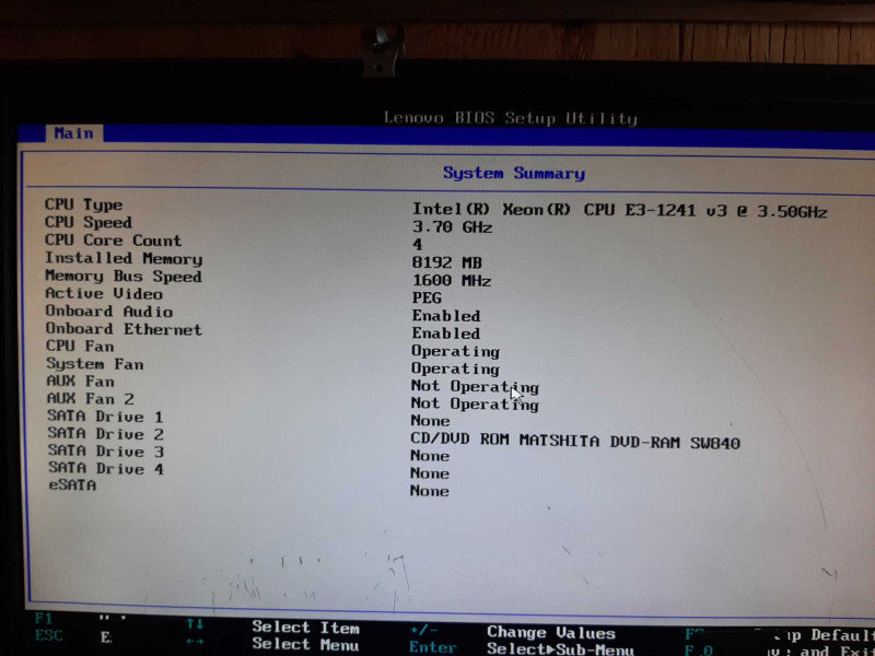 Lenovo ThinkStation P300 Xeon E3-1241v3 @ 3.50GHz 8GB RAM QUADRO K620 - No HDD +