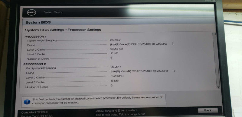 Dell Compellent SC8000 2x Xeon E5-2640 @ 2.50ghz / 64gb ram / see notes #