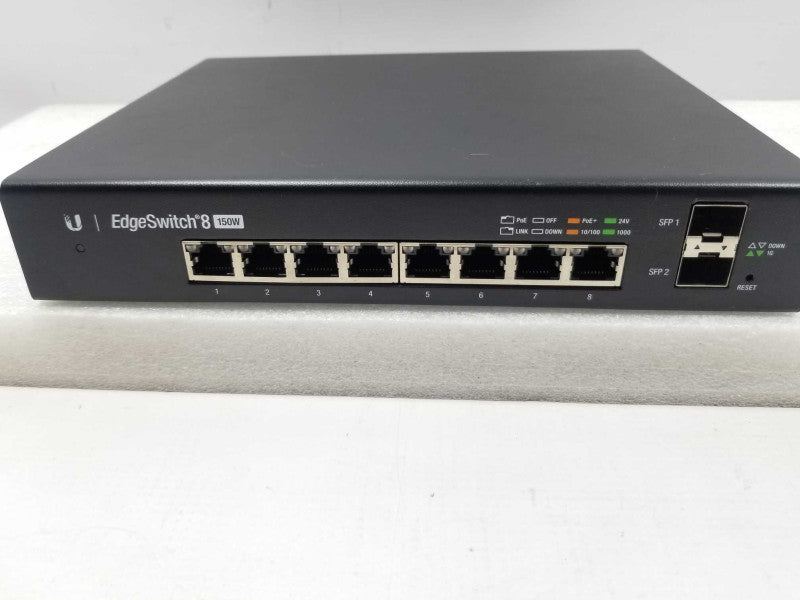 Ubiquiti Networks ES-8-150W 8-Ports GigE PoE+ & 2-Ports 1G SFP Switch, AS-IS  ~