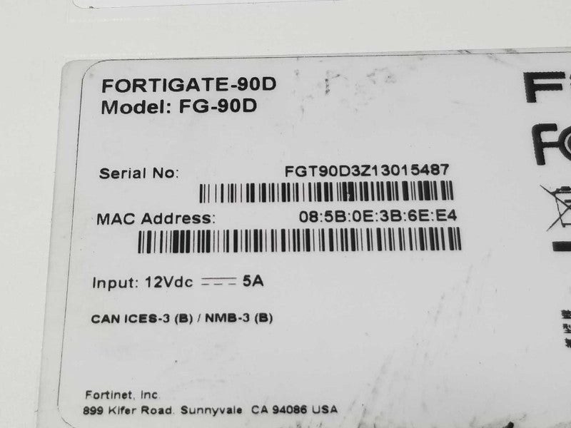 Fortinet Fortigate FG-90D Firewall Adapter Network Security Appliance ~