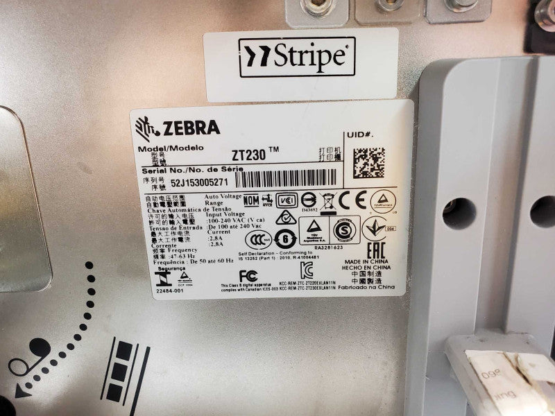 Zebra ZT230 Barcode Label Printer ZT23042-D01000FZ, Powers on, AS-IS, See _
