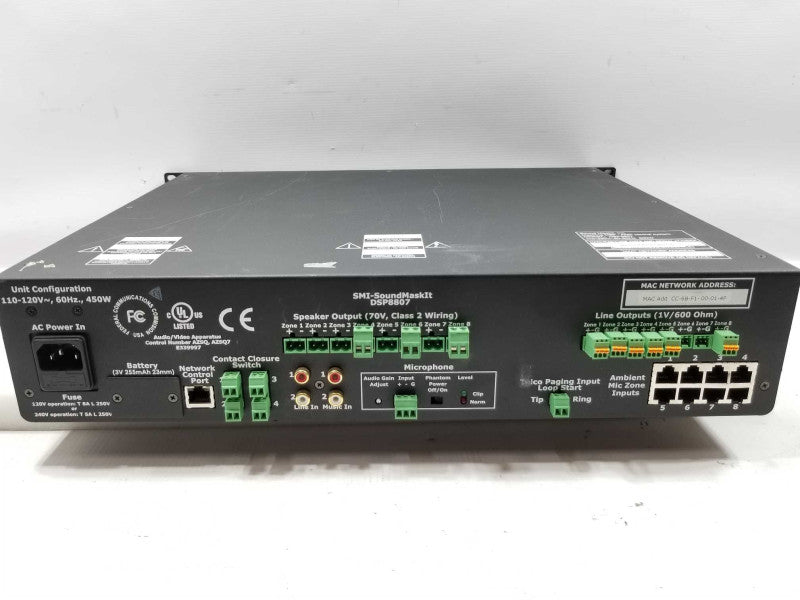DSP8807 Sound Masking Processor/Speaker Controller ~