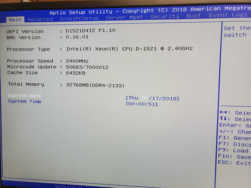 Datto S3B3000 WS, Xeon D-1521 2.4GHz, 32GB DDR4, 4x HDD Trays, No HDD _