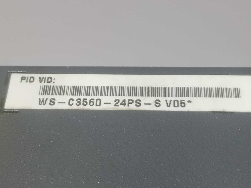 Cisco Catalyst 3560 PoE 24-Port Fast Ethernet Switch WS-C3560-24PS-S ~