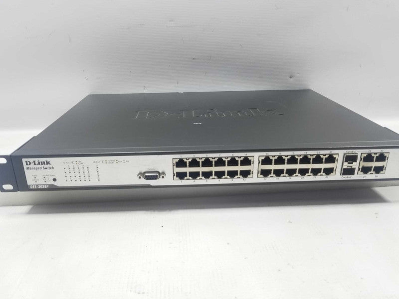 D-LINK DES-3028P 28 Port Managed PoE Gigabit Switch. ~