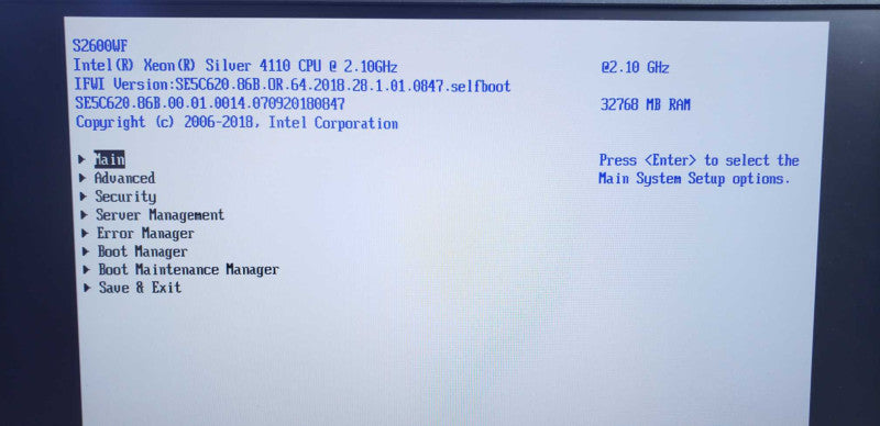 INTEL Barebones 2U S2600WF Xeon Silver 4110@2.1GHz 32GB DDR4 No HDD [