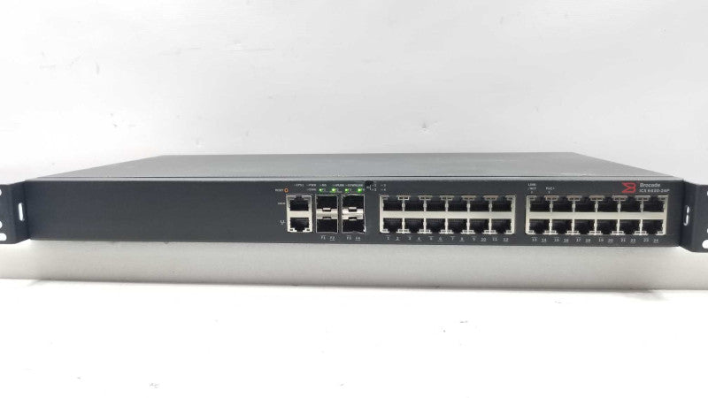 Brocade ICX 6430-24P 24-Port Gigabit Switch PoE+, Read* ~