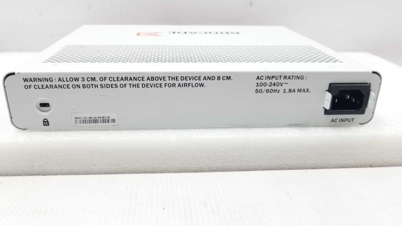 Brocade ICX6430-C12 Compact Fanless Gigabit Switch w/4 POE+ Ports ~