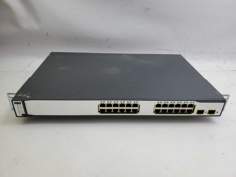 Cisco Catalyst WS-C3750-24PS-S 24 Port 2x SFP Managed Switch_Factory reset )