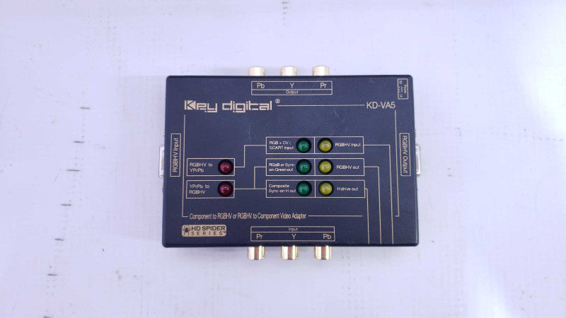 Key Digital KD-VA5 HD Spider Series RGBHV Input Output Component Video Adapter [