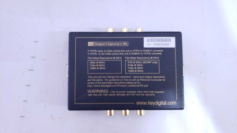 Key Digital KD-VA5 HD Spider Series RGBHV Input Output Component Video Adapter [